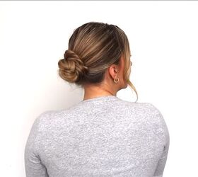 Low bun from the side