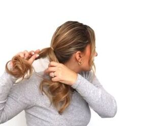 Split ponytail into 2 sections