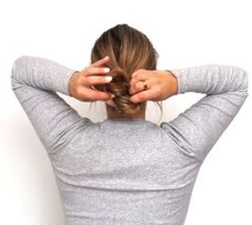 Fold twist inward and tuck in loose ends