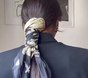 Silk scarf hairstyle