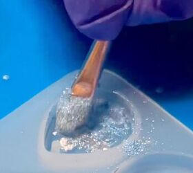 She presses beach sand into resin and turns it into stunning earrings