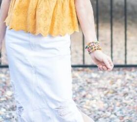Style a white skirt for spring summer fall and winter