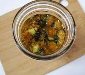 Fill a jar with dandelions and oil—then leave it in the sun