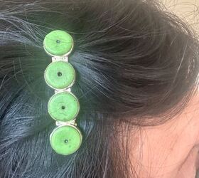 How to Create a Hair Clip From Old Beads and Buttons