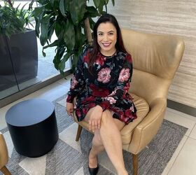 How one simple change makes a floral dress feel office-ready