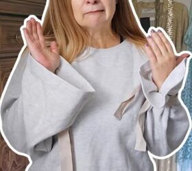 Turn an old baggy sweatshirt into something that looks boutique-worthy