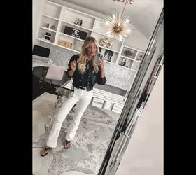 how to wear white jeans style do s and don ts for women over 40, Go for crisp white denim instead