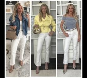 how to wear white jeans style do s and don ts for women over 40, Shoes that blend with white denim