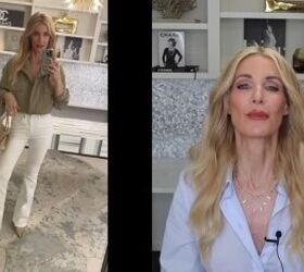 how to wear white jeans style do s and don ts for women over 40, High waisted skinny flare