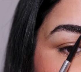 the only true no makeup makeup look for hooded eyes, Fill in sparse areas of your brows
