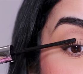 the only true no makeup makeup look for hooded eyes, Apply mascara after curling lashes