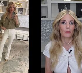 how to look younger in denim the ultimate guide for fashion over 40, Skinny flare jeans for the long and lean look