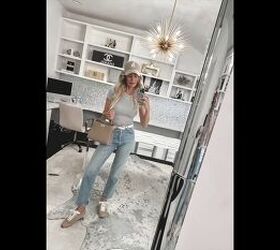 how to look younger in denim the ultimate guide for fashion over 40, Skinny jeans with modern update