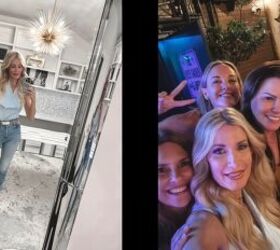 how to look younger in denim the ultimate guide for fashion over 40, Paired with satin baby blue halter for girls night out