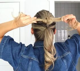 The reason this bun looks so full comes down to this knotting trick