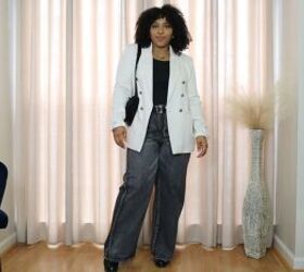 4 stylish and comfortable church outfit ideas for women, Black boots and leather bag