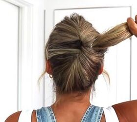 Why this messy bun looks so much fuller