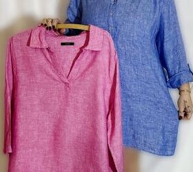 shortening linen tunics