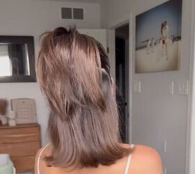 try this cute style idea for mid length hair