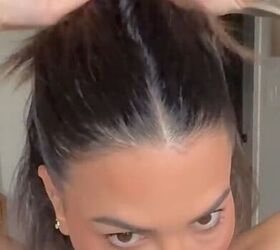 try this cute style idea for mid length hair