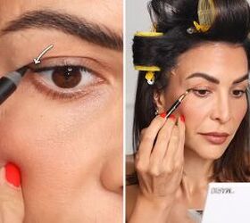 how to create a winged eyeliner look for mature hooded eyes