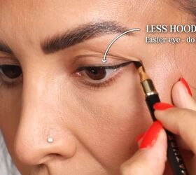 how to create a winged eyeliner look for mature hooded eyes