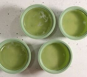 She pours this into soap molds—but it isn’t soap