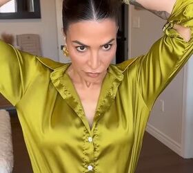 this sleek hairstyle takes only a few minutes