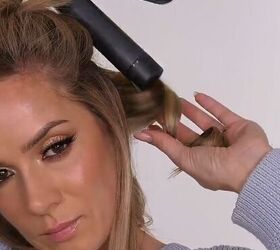 Wrap your hair around the curling iron—but add this twist