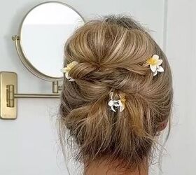 This Cute Floral Updo Is Perfect For Warm Days