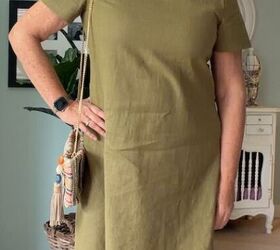 This linen dress flatters without clinging—wait until she turns around