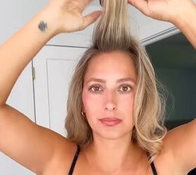 See how she creates this French twist with one pin