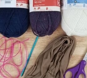 Stuff yarn balls into pantyhose before you wash them