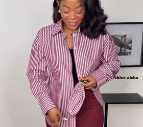 Skip the knot — thread your oversized button-down through a ring instead