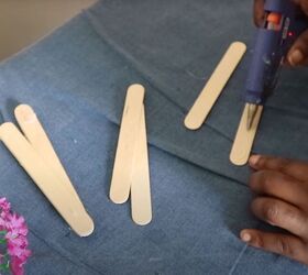 Glue 8 popsicle sticks together to make this fun summer accessory