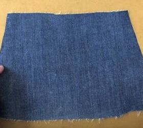 Cut out a small piece of your old jeans to make this 10-minute, bedtime essential