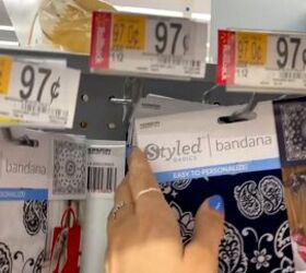 What she did with her 97-cent Walmart bandanas might be the most bargain-friendly style hack we have ever seen