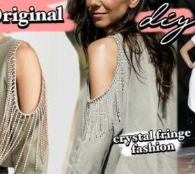 3 Ways to Use Rhinestone Fringe: DIY Rhinestone Shorts, Dress & Top ...
