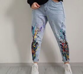 5 Quick And Easy Steps To Unique Paint Splatter Jeans Upstyle   Social 44448907 