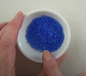 She turned a bowl of blue beads into the prettiest accessory