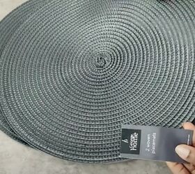 One woven placemat becomes a wide-brim hat with one simple transformation