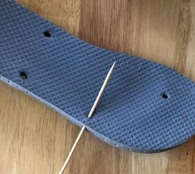 Stick a skewer through your flip flops to turn them into something more stylish