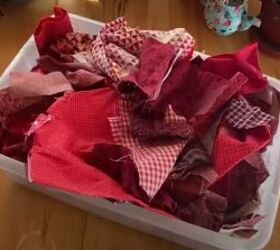 This DIYer gathered all her red fabric scraps to do something so cool to her jeans