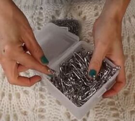 The amazing way a bunch of safety pins will turn your basic sweater into something unforgettable!