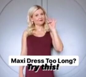 The one thing you need to get your maxi dress to fit you perfectly might already be in your hair (WOW!)