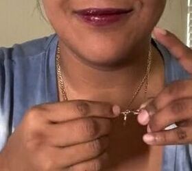 The genius hack to wear 2 necklaces without tangling (finally!)