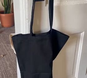 How a scarf and a safety pin turned this basic tote into something unbelievably cute in just 5 minutes