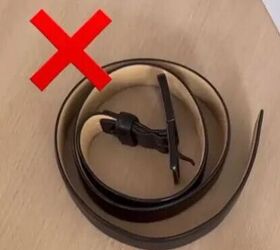 Stop storing your belts like this! This hack is going to save you SO much space