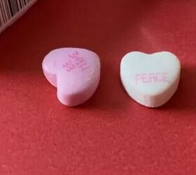 Instead of eating those chalky conversation hearts, use them for THIS