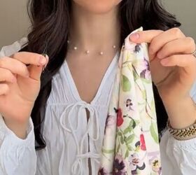 Grab a bobby pin and a scarf for this easy and cool summer hair idea